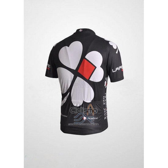 Fdj Ropa Ciclismo Culotte Corto 2010 Mangas Cortas Blanco y Negro